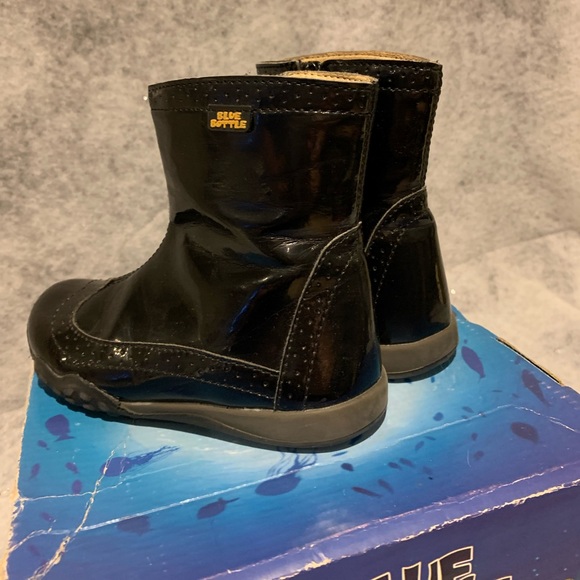 Blue Botte Patent Leather boots - Picture 6 of 7